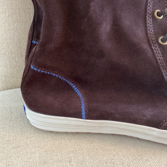 Keds Women’s Suede High Top Lace Up Sneakers Brown Size 10 - Picture 5 of 14